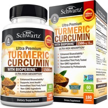 Bioschwartz Turmeric Curcumin With Bio.pe.rine 1500 Mg 180 Kapsül 60 Serving