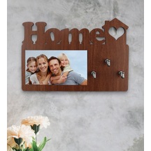 Kişiye Özel Home Ahşap Anahtar Askılığı