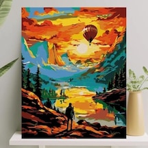 Sayılarla Boyama Tuval Seti Fırça Boya Dahil Çıtalı 40x50 Cm - Zirve