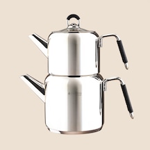 Kitchen Vetra Çaydanlık - Gri - 1,65 Lt + 900 Ml Çok Renkli