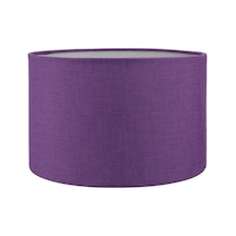 Mürdüm Abajur Başlığı Çap 30 Cm Silindir A861 Mürdüm