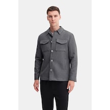 Cazador 13235 Erkek Kaşe Ceket Mont Gri