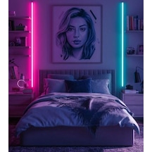 Tr 256 Renk Bluetooth Kontrol Rgb Çubuk Şerit Led Renk Değiştiren Led Işık Sb-6543 Şeffaf, 50 Cm Diğer