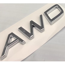 Volvo S80 Uyumlu Awd Krom Bagaj Yazısı Arması Logosu 3m 3d Abs