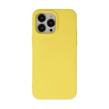 Apple iPhone Uyumlu 14 Pro Kılıf Nano İçi Kadife Silikon - Sarı Bzsxx00 1
