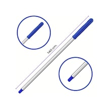 Mulpex Premium Kalite Alüminyum Eloksallı Sap, Vidalı 140 cm. Mav