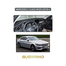Mercedes C Class W205 2018+torpido Koruma Halısı Gri Kenar
