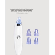 Znv Zenvia Mey İthalat Usb Destekli 4 Başlıklı Siyah Nokta Vakum Cihazı Gözenek Temizleyici Ve Cilt Yenileyi Renkli