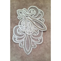 6 Adet Vizon Krem Fransız Tarzı Modern Bardak Altlığı & Kokteyl P Beyaz