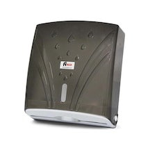 A Form ZHA-2 Z Katlama Attan Çekme Kağıt Havlu Dispenseri Havluluk - Şeffaf Füme - 23 Cm. - 1 Adet Şeffaf