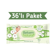Bebem Natural Islak Havlu Mendil 90x36 3240 Yaprak