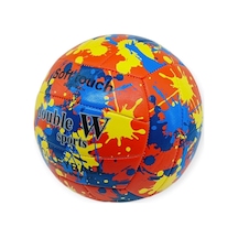 Voleybol Topu Splash Desenli Soft Touch Dikişli 280 Gr - Kırmızı Lisinya