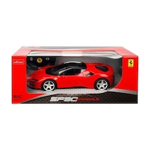 Mey İthalat 97300 1:14 Ferrari Sf90 Stradale Işıklı Uzaktan Kumandalı Araba 34 Cm - Kırmızı