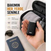 Elektrikli Tıraş Makinesi Çift Başlıklı Ultra İnce Tasarım 1.5 Saat