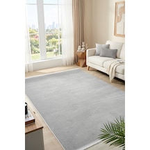 Mariesse Home Agra Serisi Akrilik Dokuma Salon Mutfak Yolluk Makine Halısı Mono 889 Gri