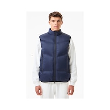 Lacoste Down Fill Mens West Dik Yaka Kaz Tüyü Erkek Yelek Lacivert Lacivert