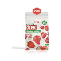 Dondurularak Kurutulmuş Çilek 18 G Freeze Dried Meyve Cipsi Çıtır Meyve Kurusu 2 Adet