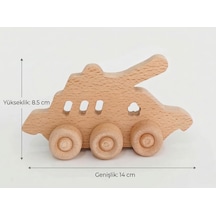 Boyanabilir Ahşap Oyuncak Tank