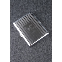 Silvio Monetti SMTBKCB005R2 Desenli Metal Sigara Tabakası