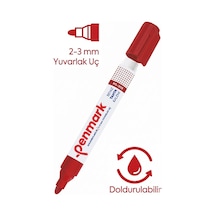 Beyaz Yazı Tahta Kalemi Doldurulabilir 1 Adet Penmark Yazı Tahta Kalemi Doldurulabilir Kolay Silinebilir Tahta Kalemi Okul Sınıf Kırmızı
