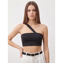 Vaura Çapraz Askılı Minimalist Crop Top Bluz siyah Vaura Çapraz Askılı Minimalist Crop Top Bluz siyah