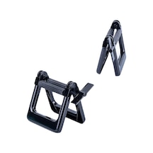 2 Adet Haddeleme Tüpü Diş Macunu Sıkacağı Dispenser Salon Saç Boyası Diş Macunu Koltuk Tutucu Standı Rulo Banyo Berber Siyah