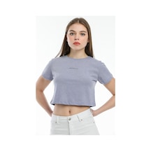 Kadın Bisiklet Yaka Regular Fit Brookyn Baskılı Tişort Spr21y14 001