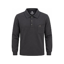 Classics Men Simenti Regular Fit Polo Yaka Sweatshirt - 7801 Kahverengi