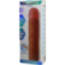 Zaga Oyun  Gerçek Hissiyatlı Uzatmalı Penis Kılıfı Kahverengi