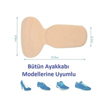 Mucit Home 1 Çift Ten Ortopedik Tabanlık Yüksek Topuklu Ayakkabı Topuk Vurma Önleyici Koruyucu Yastığı Ped