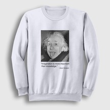 Presmono Unisex Imagination Scientist Albert Einstein Sweatshirt