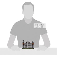 Department 56 Köy Koleksiyonları İçin Cadılar Bayramı Aksesuarları Minyatür Ürkütücü Ferforje Kapı Aydınlatmalı Heykelcik, 11 Cm, Çok Renkli