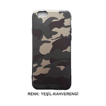 Apple Uyumlu iPhone 7 Askeri Kamuflaj Komando Army Slikon Kilif 232983069 - Renk / Yesil-Kahverengi