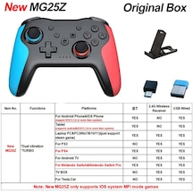 Mg25z-bt 2.4g Kablosuz Denetleyici Nintendo Anahtarı Pro Akıllı Telefon Pc Tv Kutusu Tablet Ps3 Tesla Gamepad Pc Joystick Denetleyici