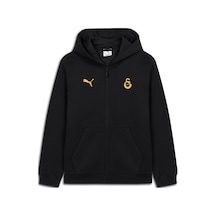 Galatasaray Puma Çocuk Fermuarlı Kapüşonlu Sweatshirt 78291511 Siyah