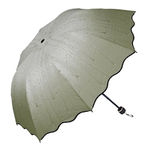 Haki Yağmur Damlası Kadın Şemsiyeleri