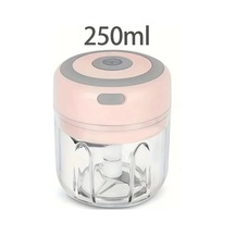 Xuweiwei Pembe 250ml Mini Usb Sarımsak Doğrayıcı Et Kıyma Makinesi Mutfak Aleti Pembe