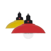 Powermaster Retro Görünümlü Cob Led Aplik Lamba Kırmızı