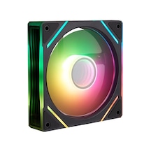 1st Player Fc7r 120mm Reverse 4pın Pwm + 3pın Argb Tekli Ayna Tasarımlı Siyah Kasa Fanı