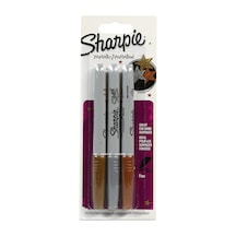 Sharpie Metalik Kalem Seti 3 Renkli Permanent Markerler 0.9mm İnce Uçlu