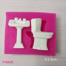 Yy0429 Minyatür Klozet Lavabo Silikon Kalıp