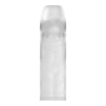 Odins Shop 14 CM Damarlı Uzatmalı Şeffaf Silikon Penis Kılıfı