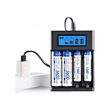 Pil Şarj Cihazı Dört Yuvalı - 1.2v Ni-mh/ni-cd Aa/aaa/gt-bc03