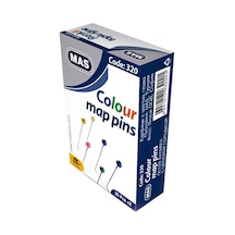 Mas Toplu İğne Renkli Başlı 32 Mm 320 36 Adet