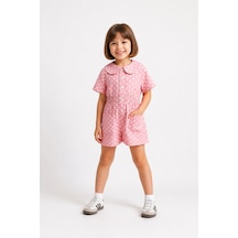 Eray Alp Kids Kız Çocuk Pembe Puantiyeli Tulum