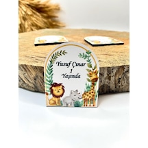 Mr. Home Hayvanlar Uv Baskılı Ahşap Magnet-1 Yaş Magneti