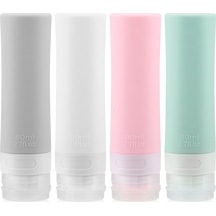 Yunboo 80ml 4'lü Sızdırmaz Silikon Seyahat Şişeleri - Şampuan, Losyon Ve Sabun İçin Yeniden Doldurulabilir Taşınabilir Kaplar Diğer Diğer