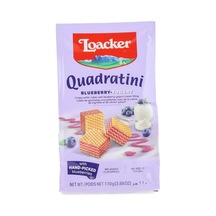 5 Adet Loacker Quadratini Blueberry Yoğurt Gofret 110 G