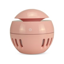 Ahşap Tahıl Usb Delikli Nemlendirici Yedi Renkli Aromaterapi Lambası Uzaktan Kumanda İle Otomatik Alkol Püskürtücü Pembe