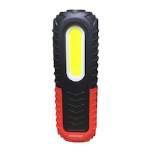 Dht 400 Lümen Şarjlı Mıknatıslı Kancalı Çalışma Lambası Kırmızı - Siyah